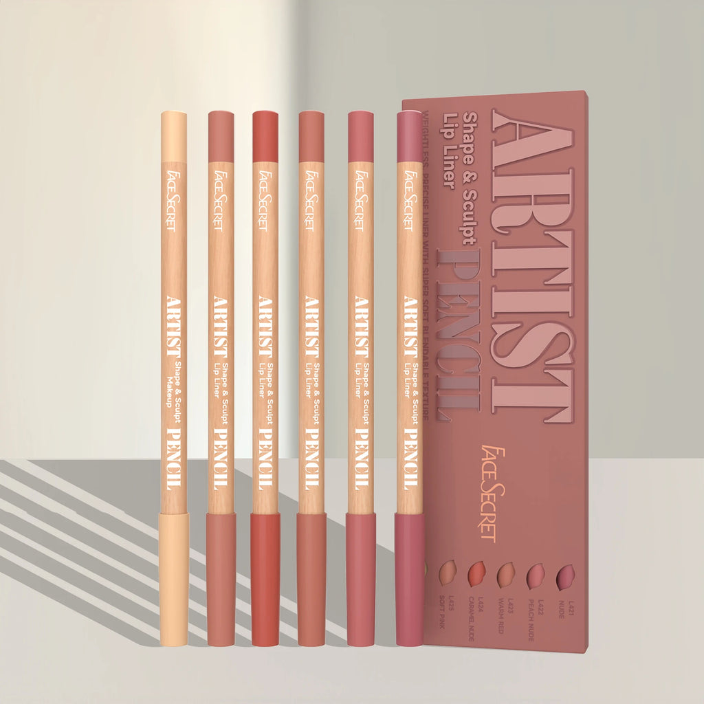 Face Secret Lip Liner Set – Lápis Labial de Alta Precisão e Longa Duração