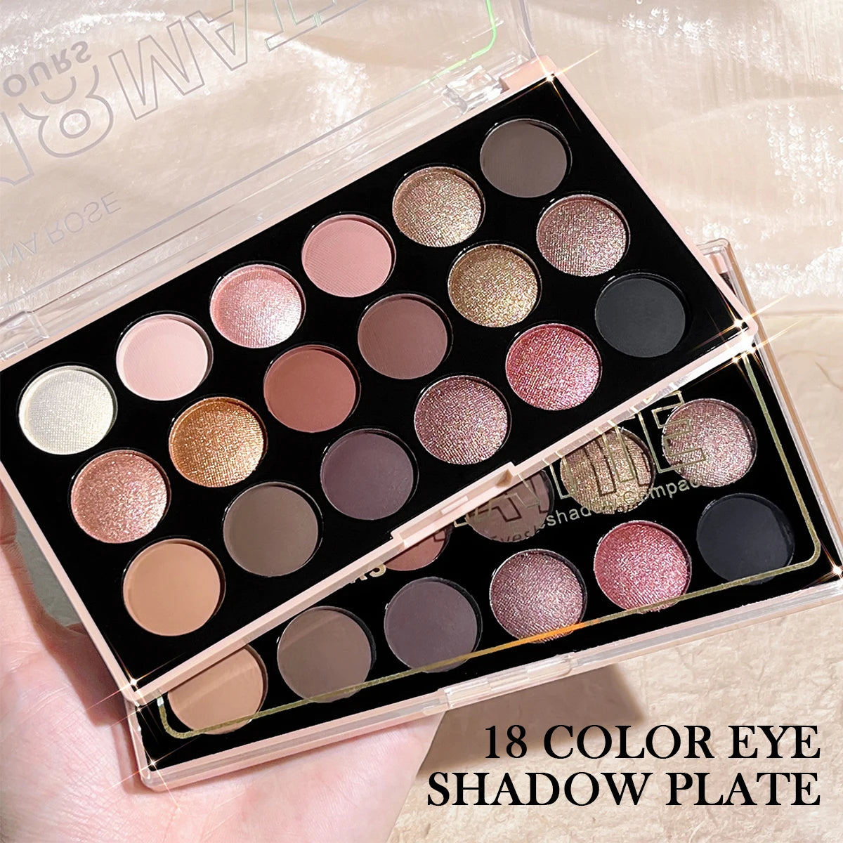 18-Cores Paleta de Sombras ANNA ROSE de Alta Performance
