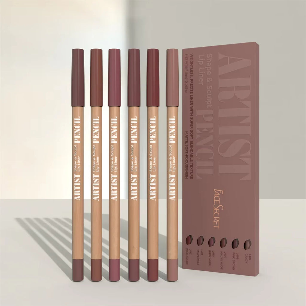 Face Secret Lip Liner Set – Lápis Labial de Alta Precisão e Longa Duração