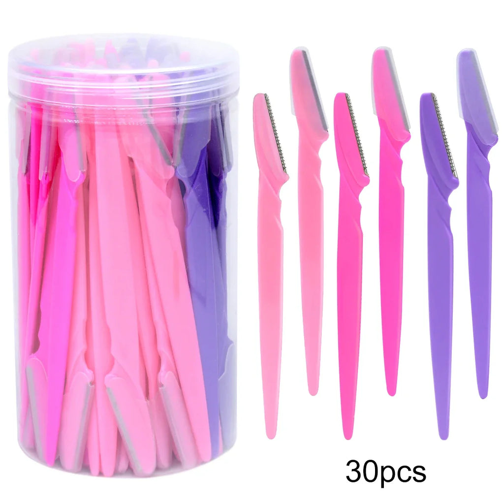 Mega Kit 30 Lâminas de Sobrancelha ZXZZS – Edição com Estojo Organizador