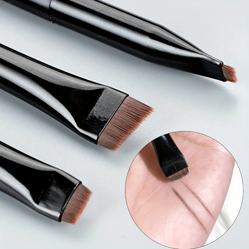 3pcs Kit de Pincéis Precision Blade: O Segredo do Delineado Ultra-Fino