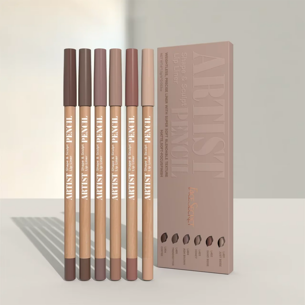 Face Secret Lip Liner Set – Lápis Labial de Alta Precisão e Longa Duração