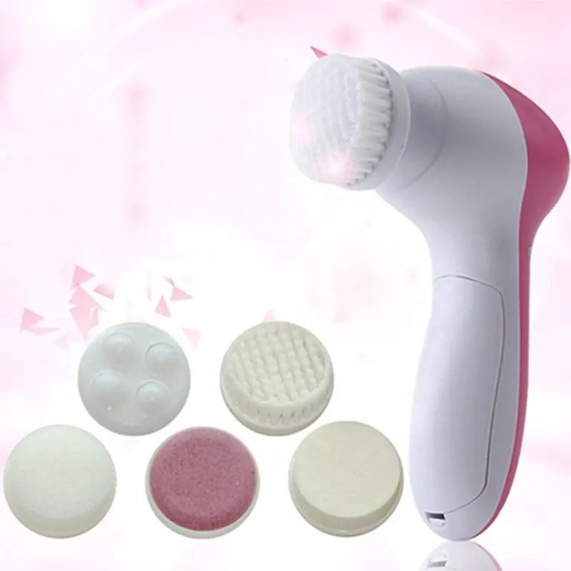 Sistema de Limpeza Facial 5 em 1 – Spa Facial Elétrico Gold Edition
