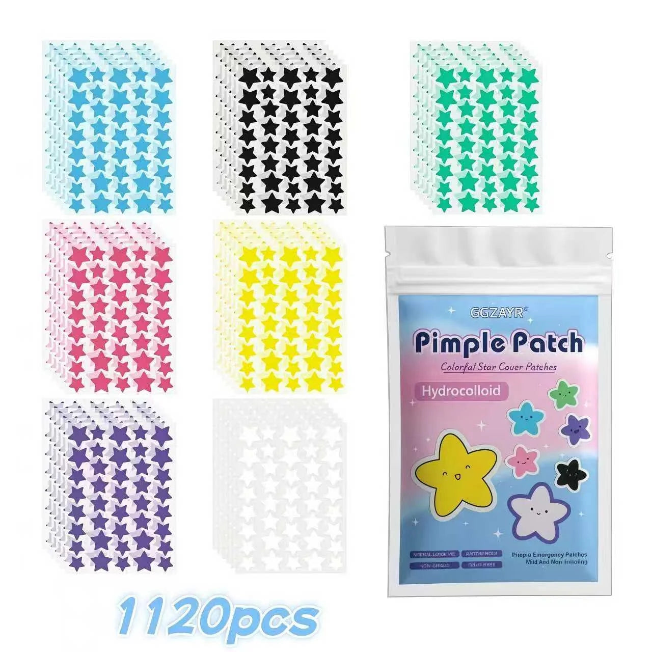 280/1120/1680pcs Mega Combo Adesivos Secativos de Espinhas (Tratamento Completo)