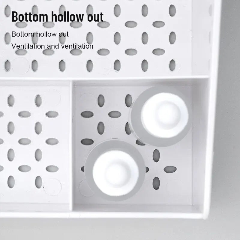 1/3PCS Organizador de Luxo White Edition – Gaveta e Prateleira para Skin Care