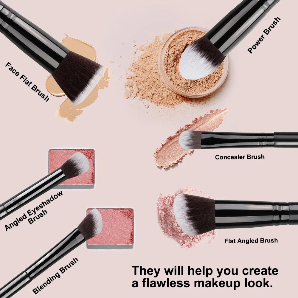 Kit VANDER Luxury 14 Peças: Cerdas de Cabra e Qualidade Profissional