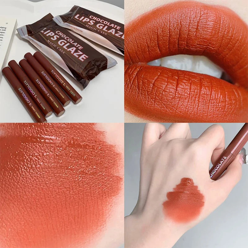 Kit Chocolate Five: 5 Batons Líquidos Matte com Efeito Aveludado