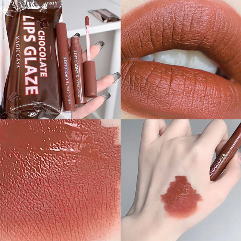 Kit Chocolate Five: 5 Batons Líquidos Matte com Efeito Aveludado