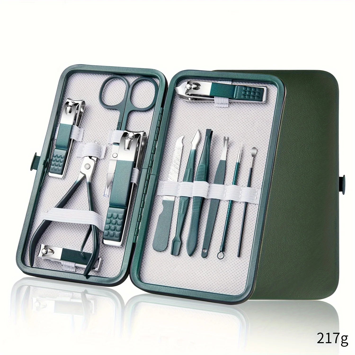 7/10/12/18 Peças Kit Manicure Profissional em Aço Inox – Estojo de Luxo
